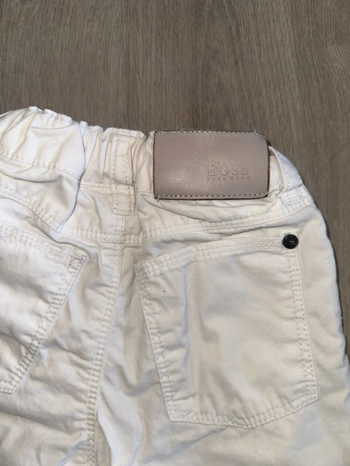 Pantalon blanc en toile Hugo boss - photo numéro 3