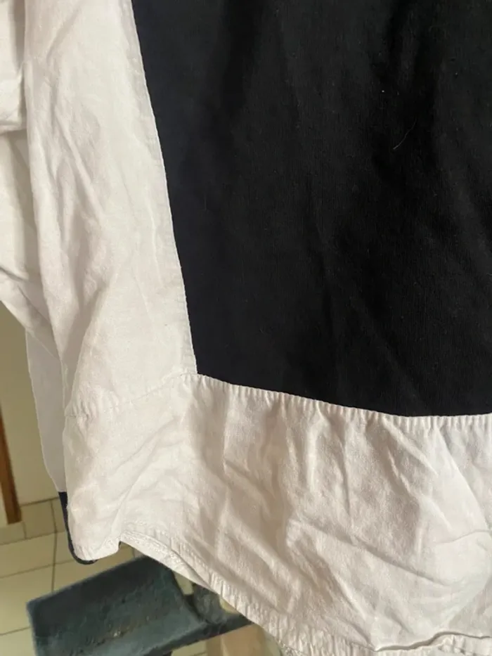 🖤 Pull-chemise bicolore original – Taille XL - photo numéro 3