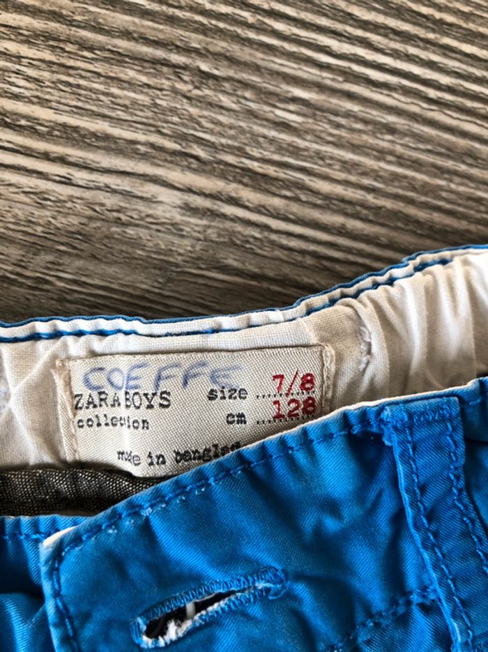 Short bermuda bleu Zara - photo numéro 2