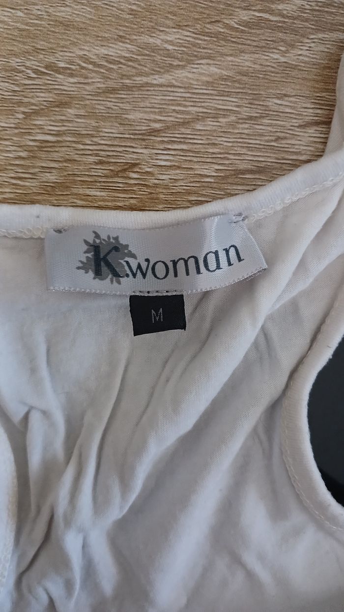 Débardeur blanc à stras - photo numéro 3