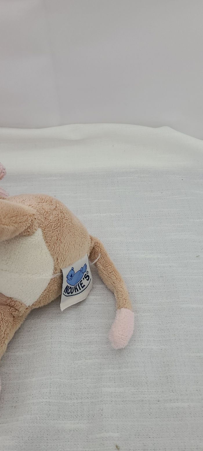 Doudou vache Lola Rosalie écharpe rose NOUKIE'S - photo numéro 3