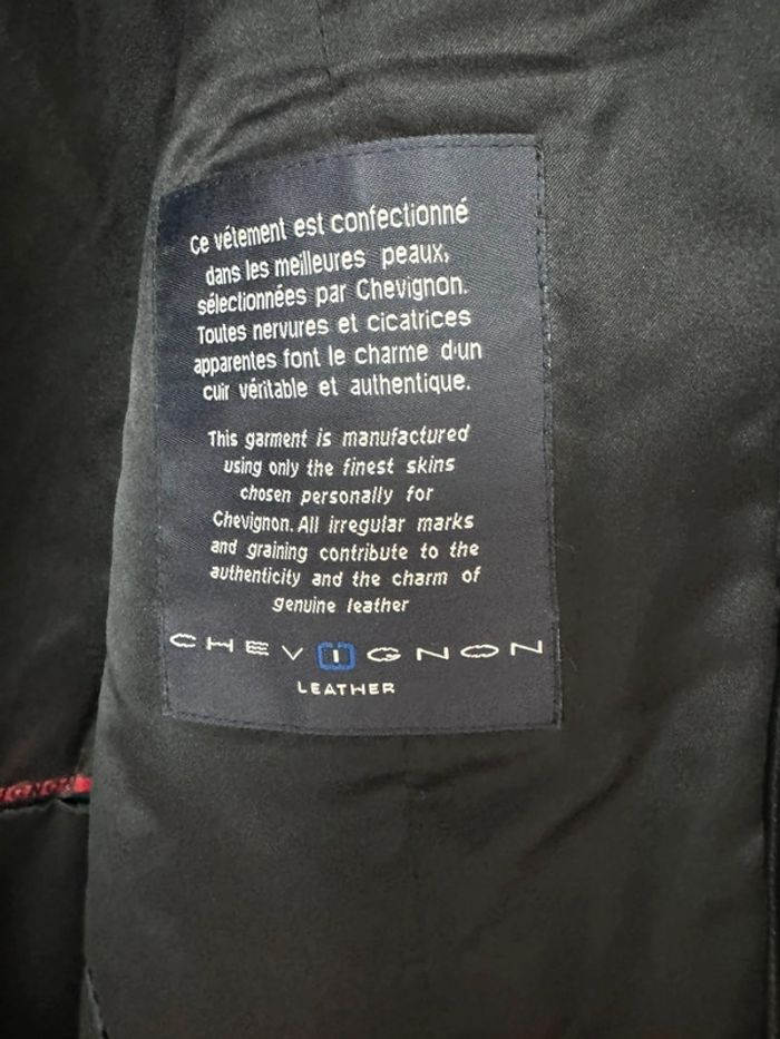 Manteau cuir chevignon L - photo numéro 3