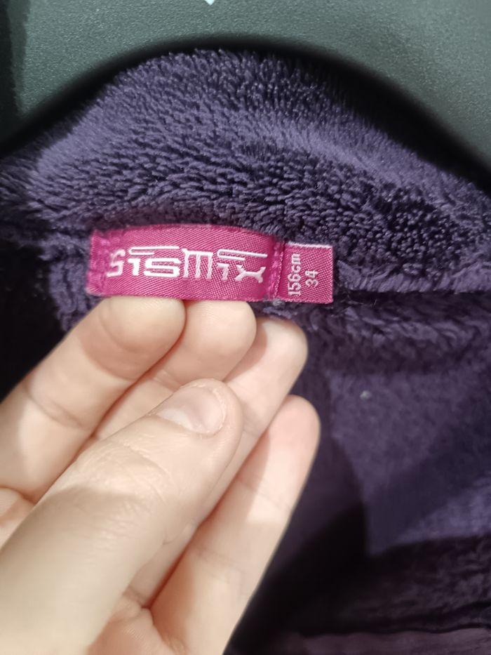 Veste polaire taille 34 violet sismix - photo numéro 6