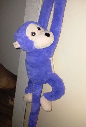 🥰Magnifique peluche Singe indigo tout doux NEUVE