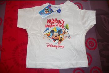 Tee shirt mickey acheter chez Disneyland paris  taille 6 mois