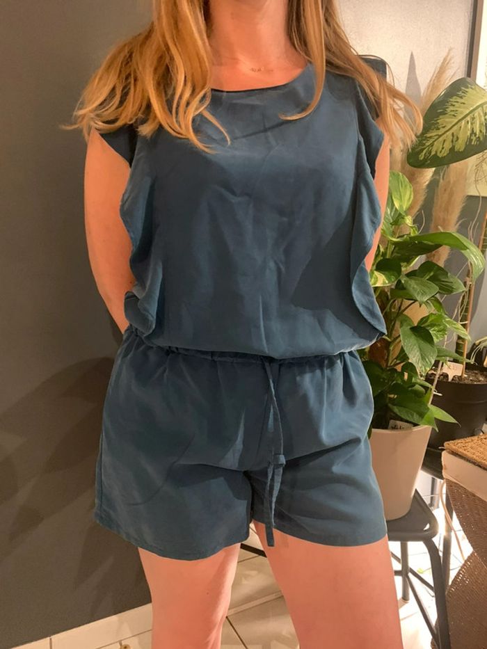 Combi short bleu canard