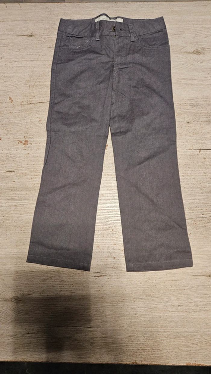 Pantalon classique, coupe droite, gris foncé, Buissonnière, 6 ans, neuf sans étiquette - photo numéro 2