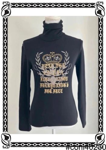 Sous-pull Noir Imprimé Couronne 👑 Taille 36