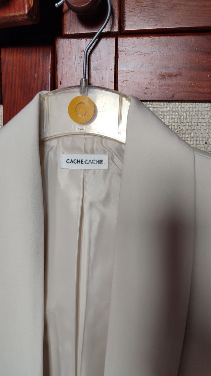 Veste blazer écru taille 34 - photo numéro 4