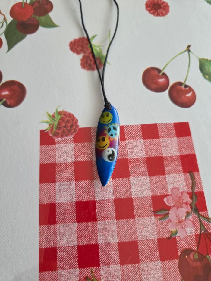 COLLIER MIXTE BOYS OU GIRLS MOTIFS SMILEY - photo numéro 2