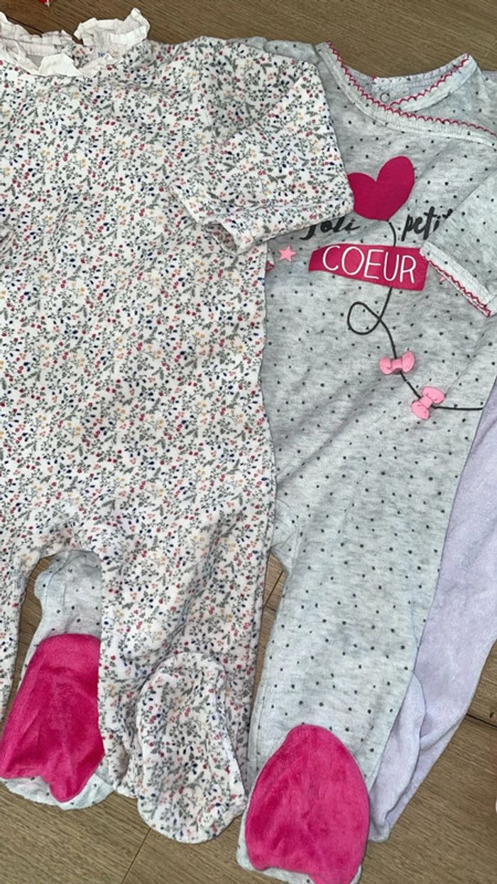 Lot vêtement bébé fille pyjama - photo numéro 5