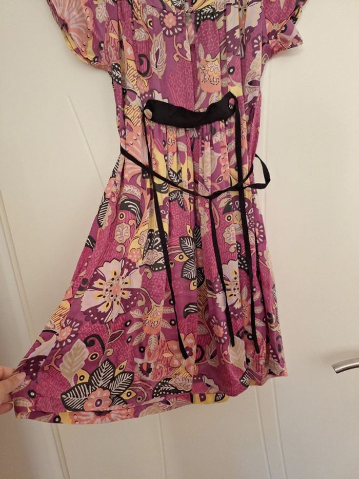 Jolie robe colorée en soie DDP - photo numéro 7