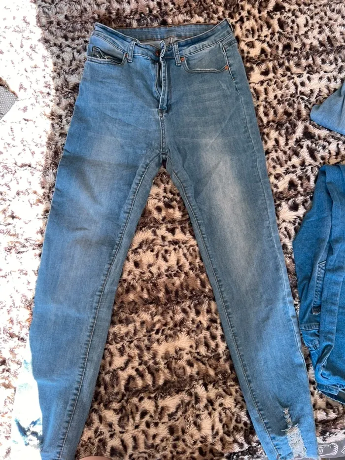 Jeans taille haute