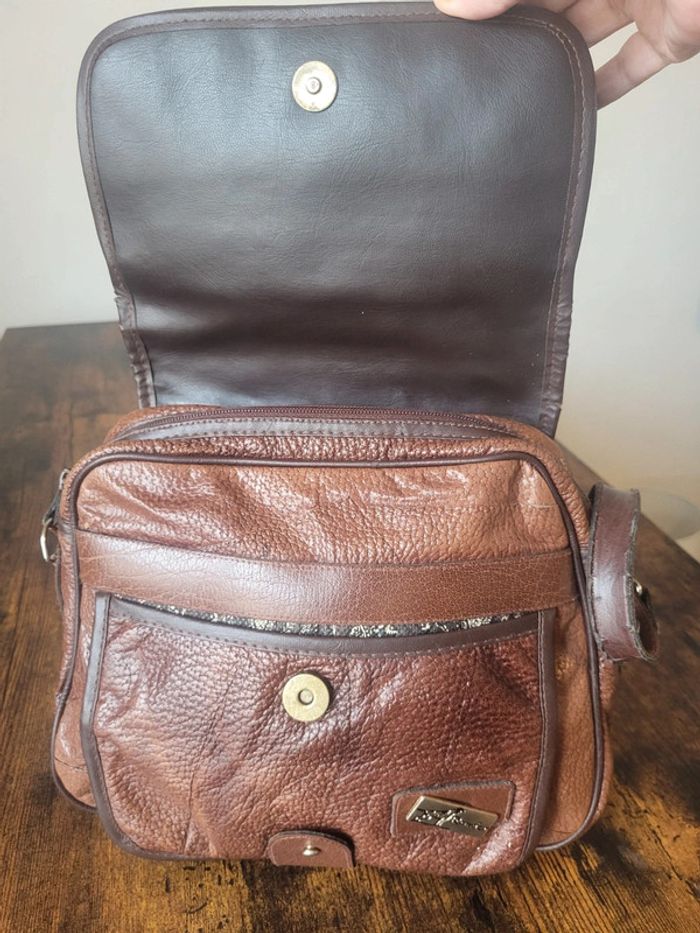 Sac a bandoulière cuir Vintage Dressing. - photo numéro 5
