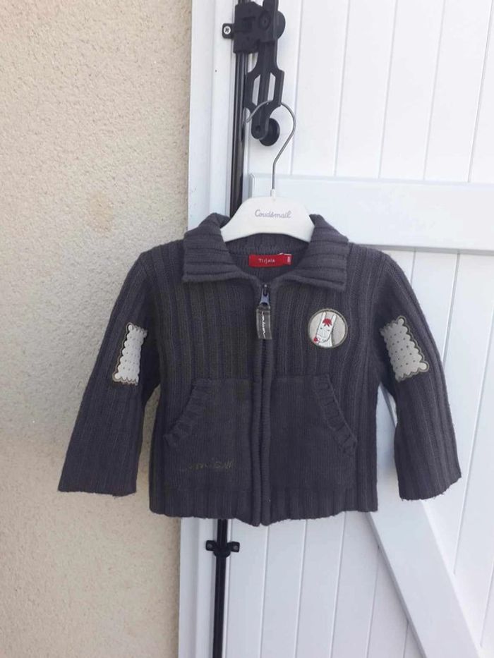 Gilet zippe bébé garçons taille 18 mois