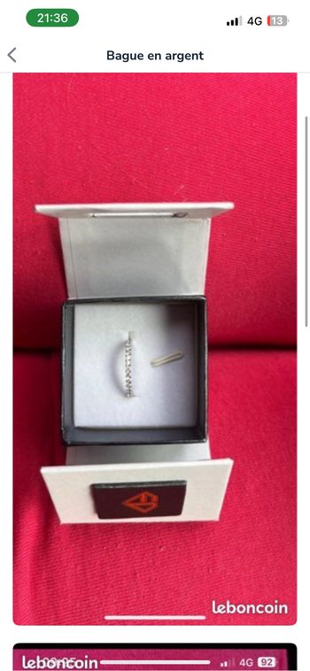 Bague argenté