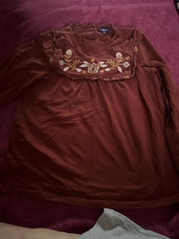 Manche longue avec broderie 