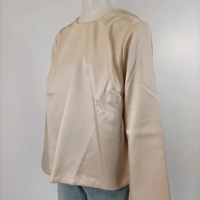 Blouse crème H&M neuf été tendance L - cérémonie, élégant, dorée A051 - photo numéro 2