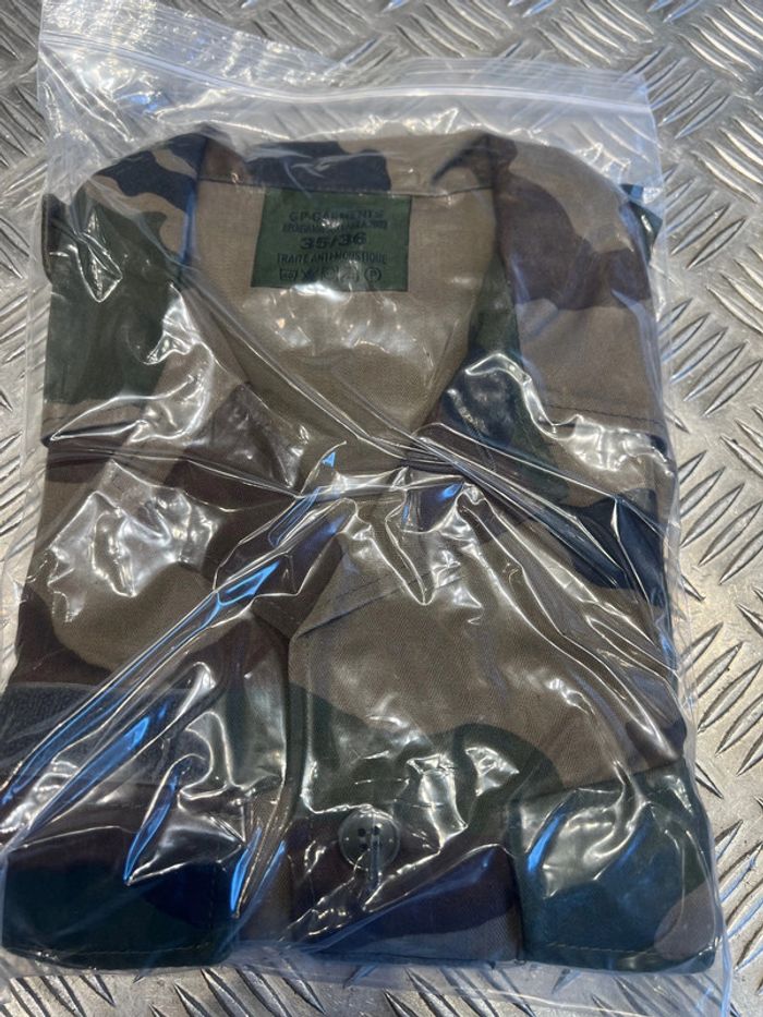 chemise chemisette militaire francaise neuf fesca gp garments transconfection toutes taille dispo - photo numéro 5