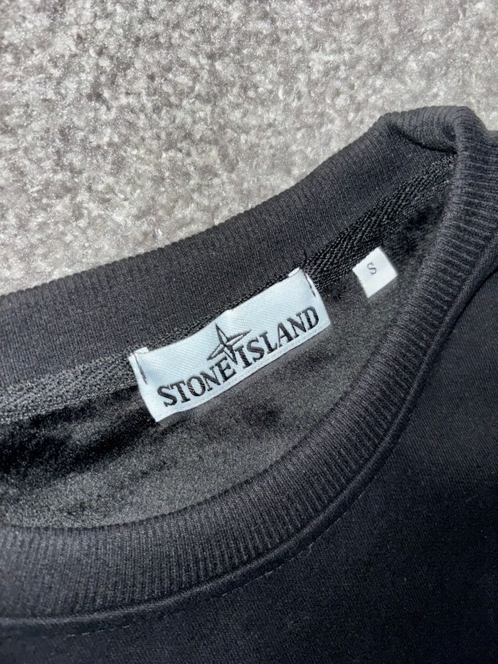 Pull ston Island noir taille s - photo numéro 3