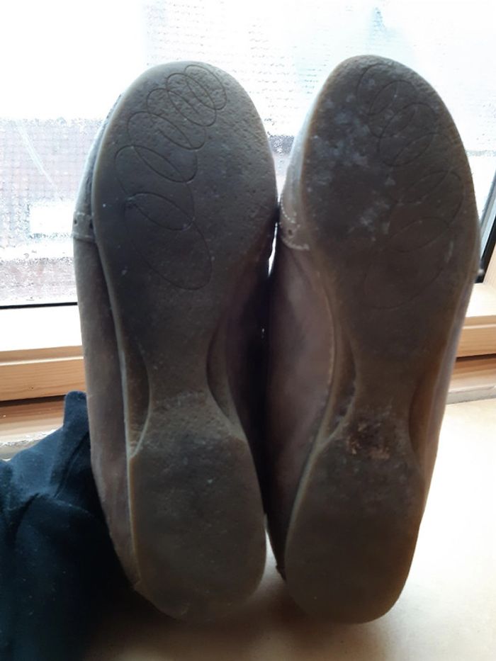 Chaussures richelieu cuir marron vintage 39 femme lacet - photo numéro 4