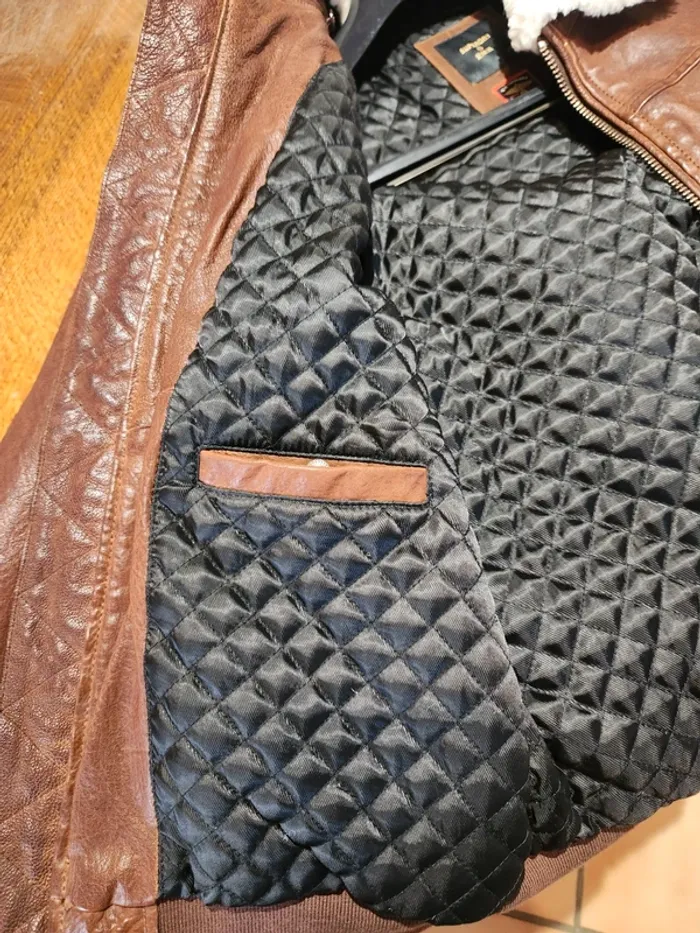 Veste en cuir Superdry - photo numéro 7