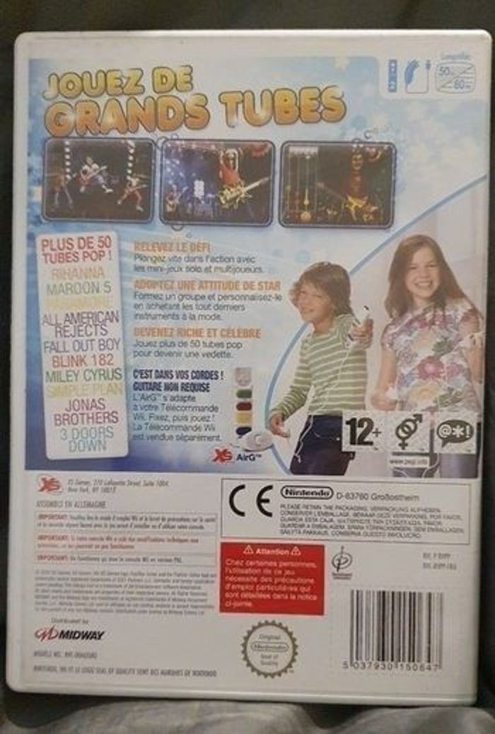 Jeu Wii Nintendo PopStar guitar - photo numéro 2