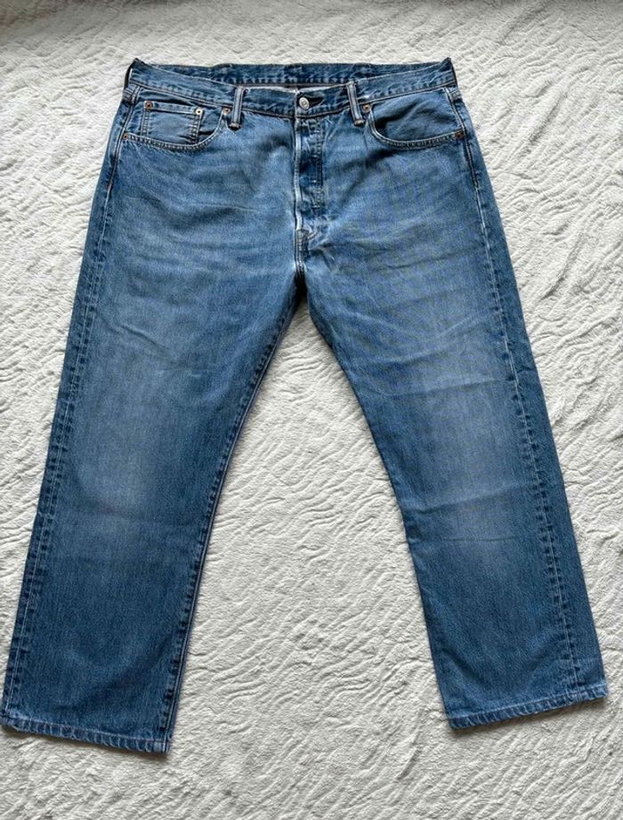 Jean Levi’s 501 bleu homme coupe relaxed droite ample taille W38 48 XL - photo numéro 4