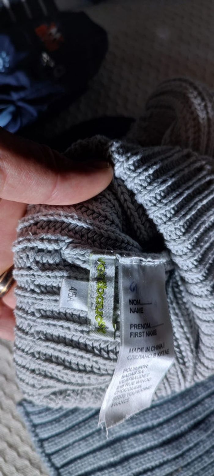 Ensemble écharpe + gants + bonnet vert baudet - photo numéro 2