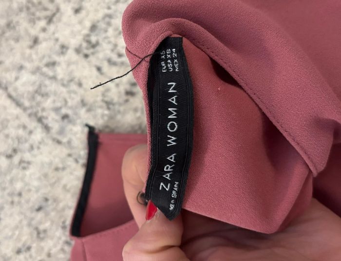 Blouse rose Zara femme taille XS - FR34 - W24 - photo numéro 4