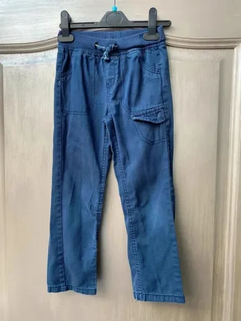 Pantalon élastique bleu garçon 6 ans Kim & Lou