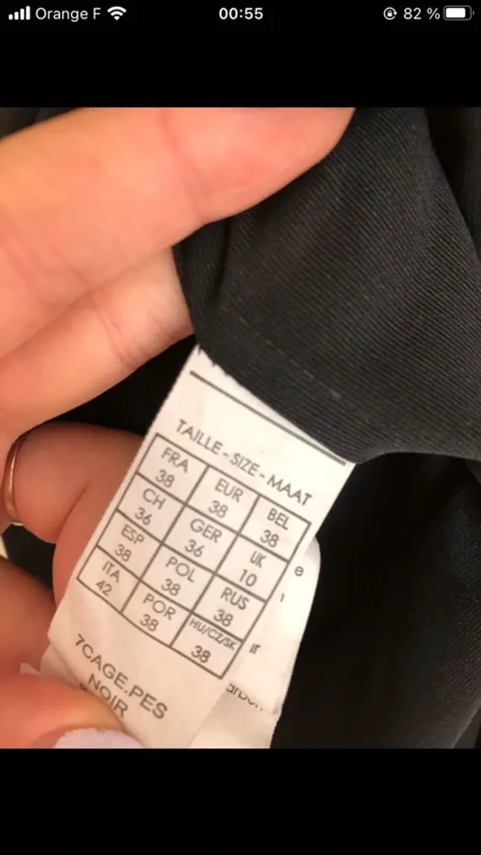 Robe noire légère voile strass - photo numéro 6