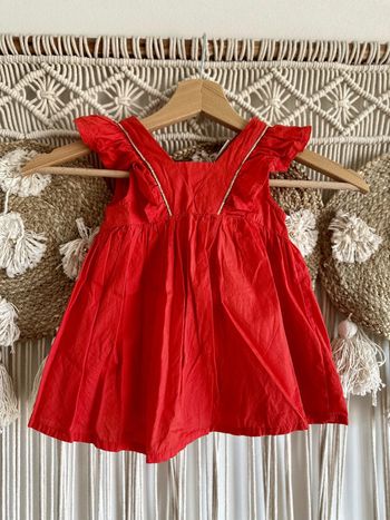 Robe rouge TAO 9 mois
