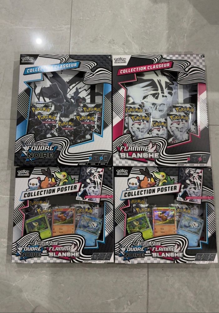 Lot Pokémon classeur + poster Ev10.5