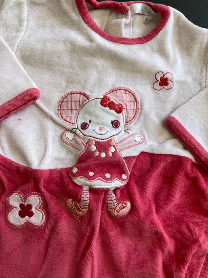 Lot ensemble pyjama bébé fille 12 mois vêtement nuit - photo numéro 5