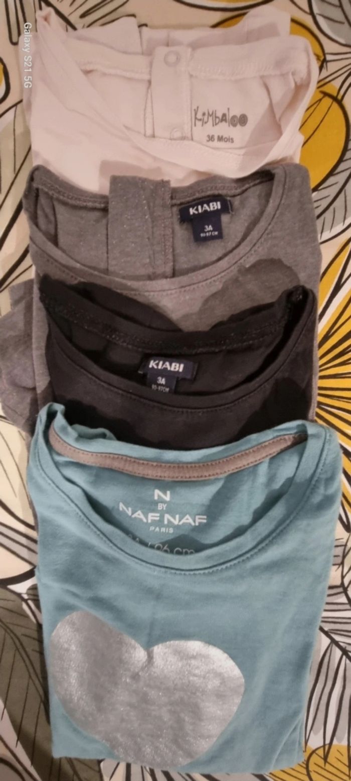 Lot de 11 tee-shirts manches longues fille - photo numéro 3
