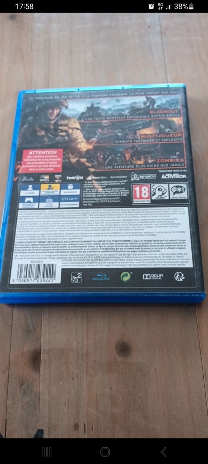 Call of duty Black ips 4 ps4 - photo numéro 3