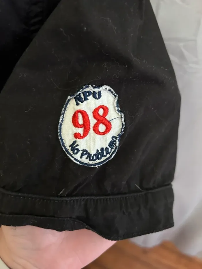 Chemise noire à manches courtes No Problemo - Taille L (taille française) - photo numéro 2