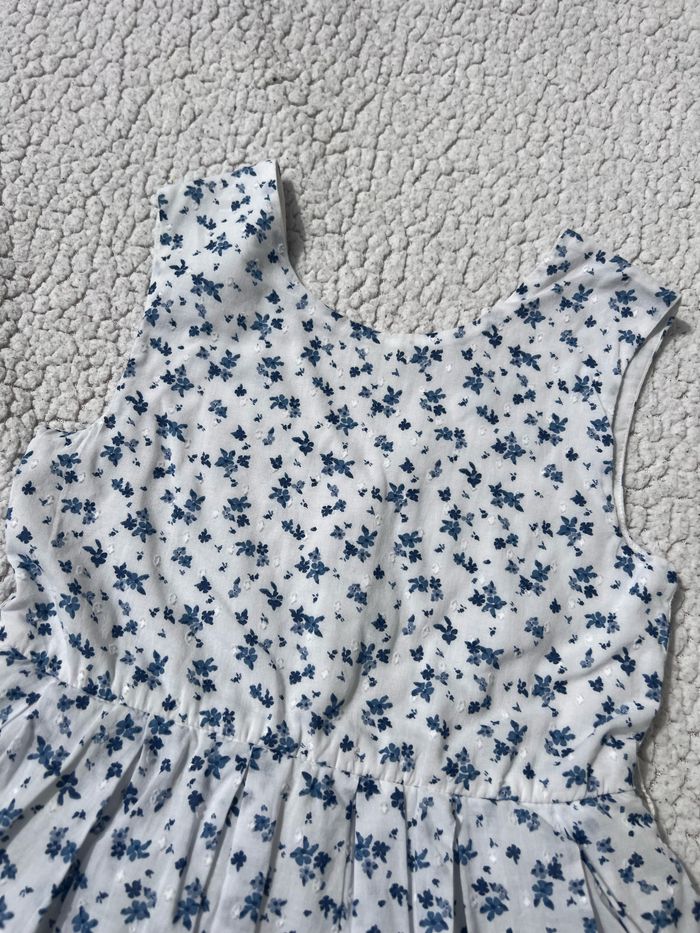 Robe de cérémonie à fleurs bleues taille 7 ans Vertbaudet - photo numéro 2