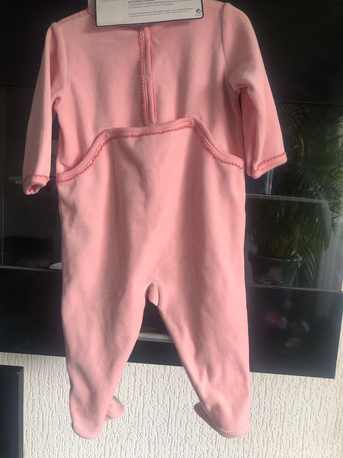 Pyjama velours fille 6 mois - photo numéro 2