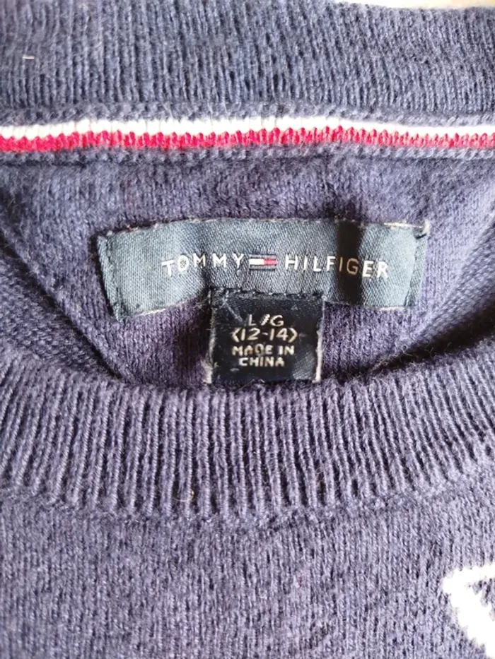 Pull vintage fille Tommy Hilfiger taille 12-14 ans - photo numéro 3