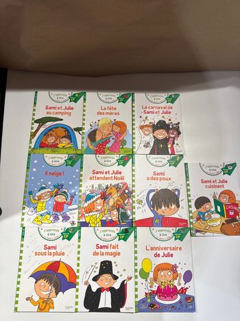 Lot de 10 livres Sami et julie niveau milieu de CP