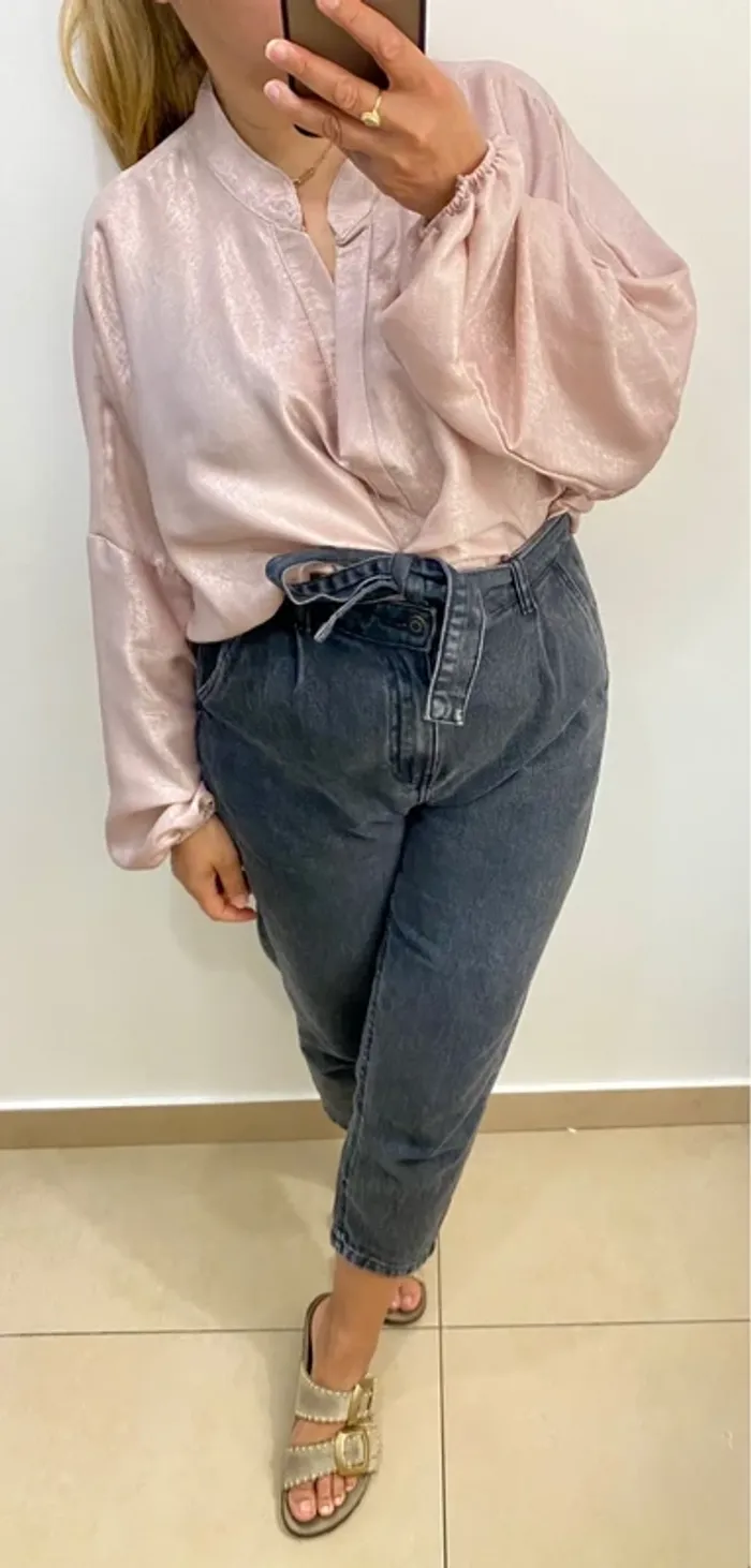 Blouse rose ample scintillante Taille Unique - photo numéro 3