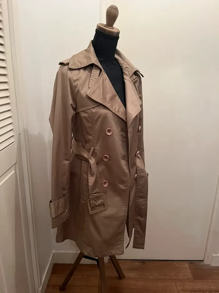 Veste - trench - camel - taille 36 - photo numéro 2