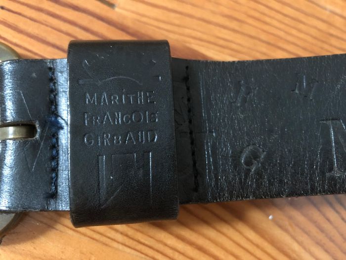 Ceinture cuir noir Marithé et François Girbaud 80 cm - photo numéro 3