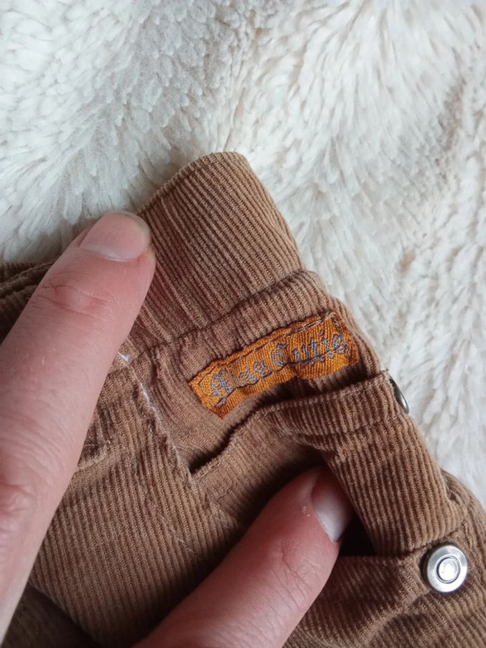 Pantalon fille style velours - 18/24 mois - photo numéro 3