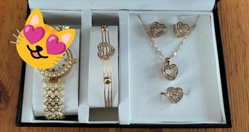 Parure 5 pièces coeur