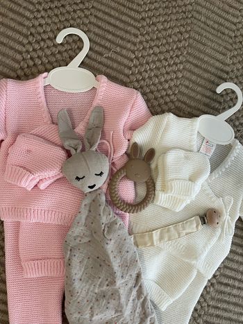 Ensemble en maille naissance 0-3 mois