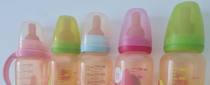 🌸 Lot de 5 biberons bébé 330 ml Tigex / Lapin - Minnie – Très bon état - photo numéro 4