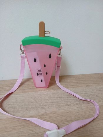 Gourde pastèque 🍉 Claire's avec sangle neuve